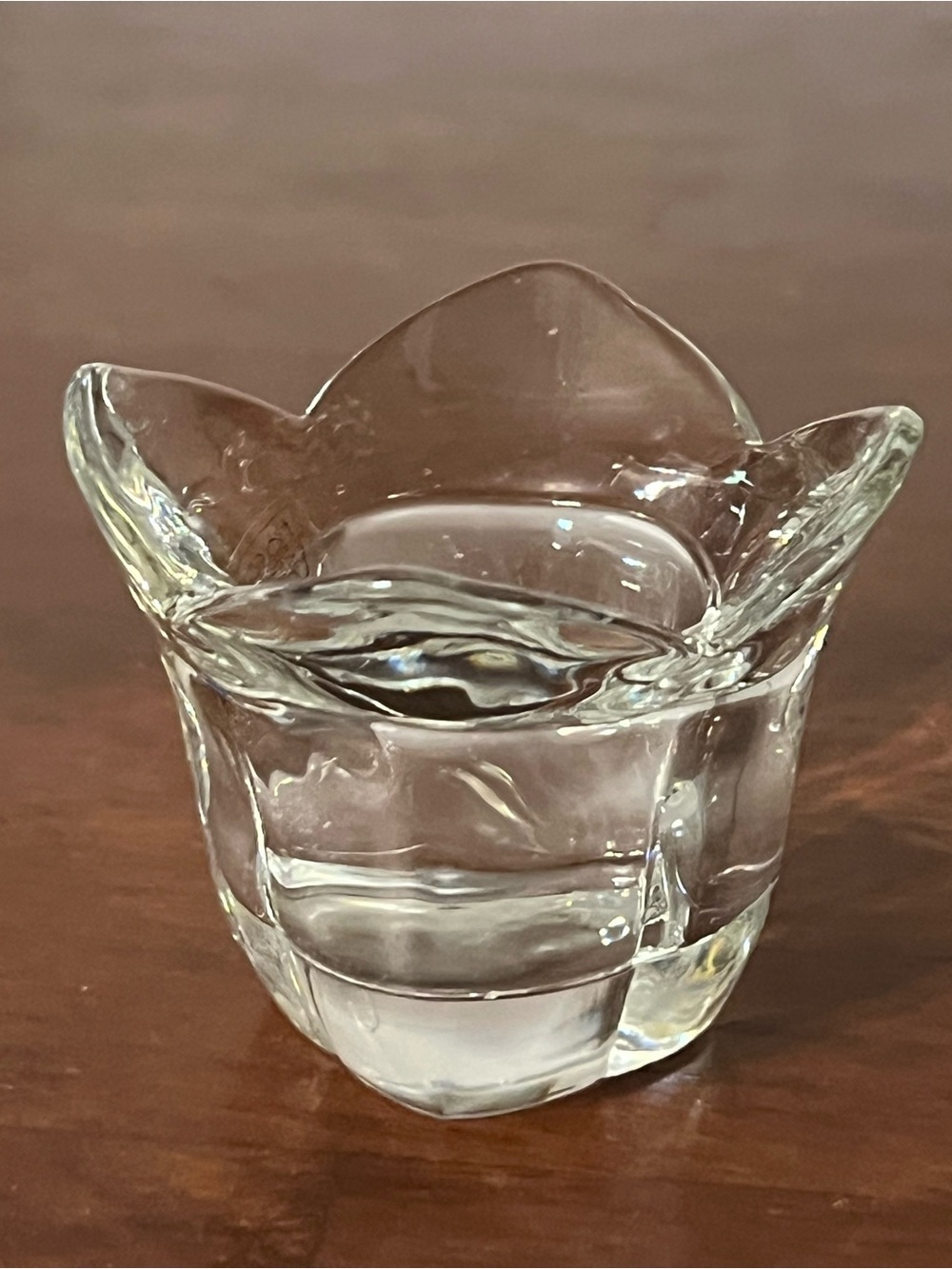 Vintage Toscany Lead Crystal Tulip Votive